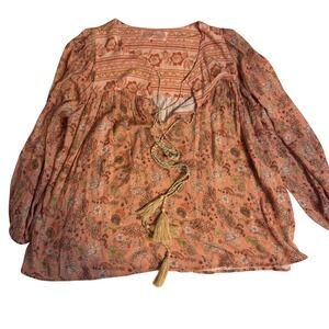 Scandal Womens‎ Boho Peasant Made in Italy top SZ L